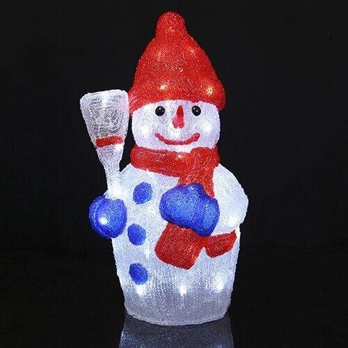 Декорация светодиод Снеговик в красной шапке 583-61 от компании Интернет-магазин ProComfort - фото 1