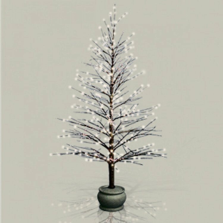 Декорация зимнее дерево 1,2м с мерцанием огней 679-13 от компании Интернет-магазин ProComfort - фото 1