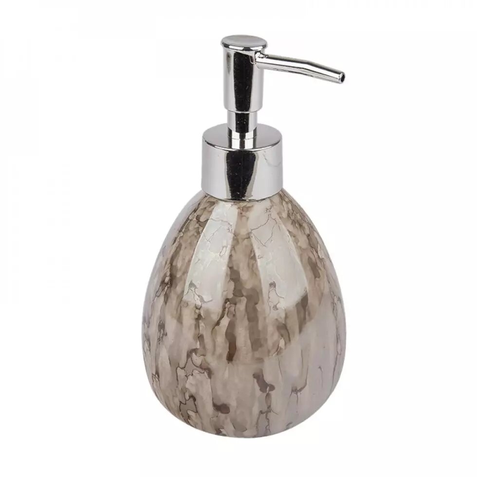 Дозатор для жидкого мыла Аквалиния керамика Оникс коричневый CE1033B-LD от компании Интернет-магазин ProComfort - фото 1