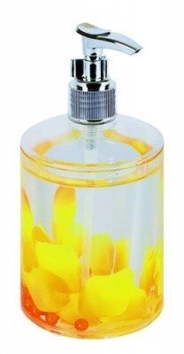 Дозатор для жидкого мыла Аквалиния оранжевые лепестки от компании Интернет-магазин ProComfort - фото 1