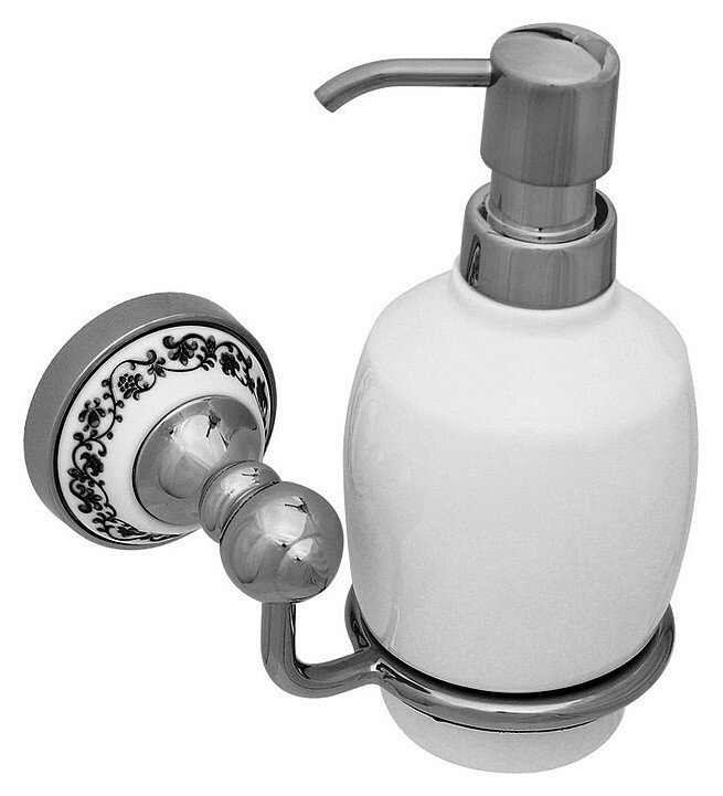 Дозатор жидкого мыла Fixsen Bogema FX-78512 белый-хром от компании Интернет-магазин ProComfort - фото 1