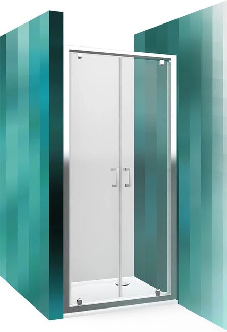 Душевая дверь Roltechnik LLD02/1000 (распашная, 2 створки) от компании Интернет-магазин ProComfort - фото 1