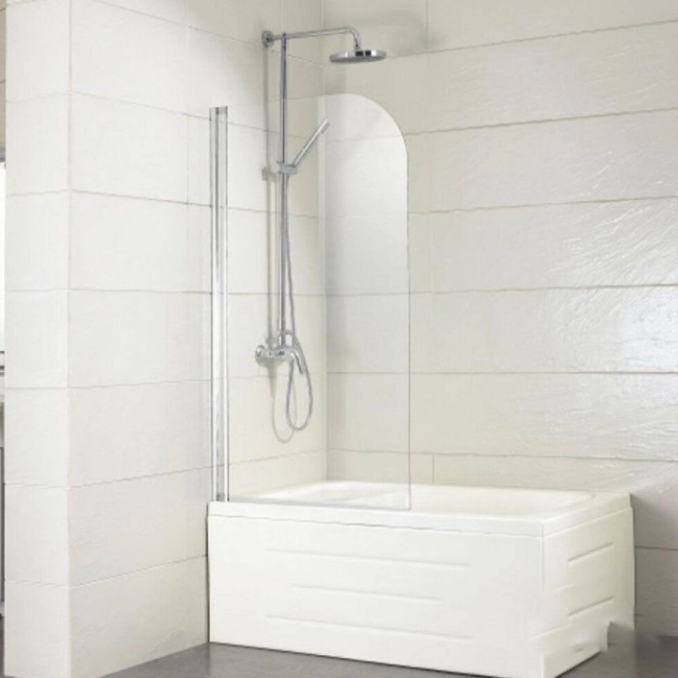 Душевая шторка на ванну BRAVAT ALFA 700x1500 стекло - 5мм/Easy clean. профиль - 1,5мм (BG070.5110A-1) от компании Интернет-магазин ProComfort - фото 1