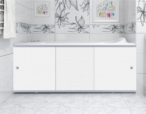 Экран для ванны МЕТАКАМ Премиум-А 1,5 м Белый от компании Интернет-магазин ProComfort - фото 1