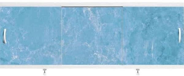 Экран под ванну Alavann Оптима 30 1.5 м мрамор голубой от компании Интернет-магазин ProComfort - фото 1