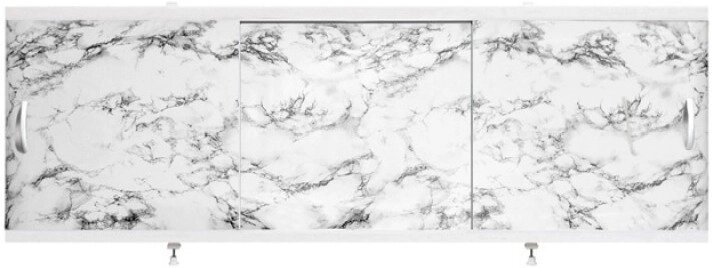 Экран под ванну Alavann Оптима 4 черно-белый от компании Интернет-магазин ProComfort - фото 1
