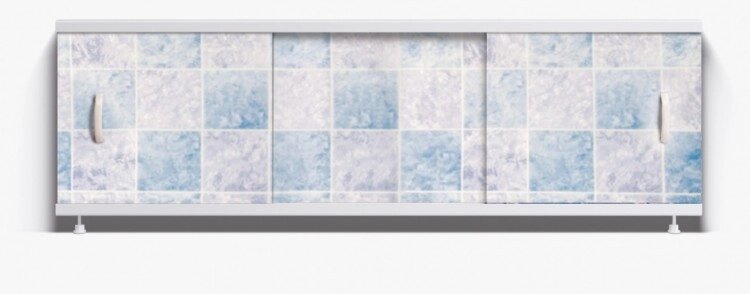 Экран под ванну Alavann Оптима Р// Р17 голубой кафель 1.7 м от компании Интернет-магазин ProComfort - фото 1