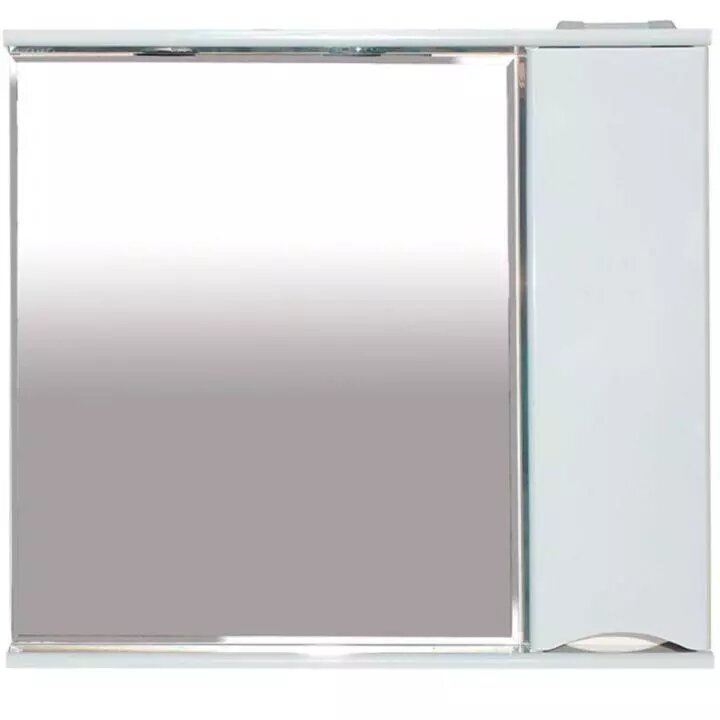 Элвис - 85 Зеркало-шкаф лев. (свет) белая эмаль от компании Интернет-магазин ProComfort - фото 1