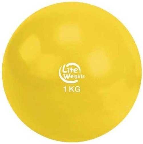 Фитбол Lite Weights 1701LW 1 кг желтый от компании Интернет-магазин ProComfort - фото 1