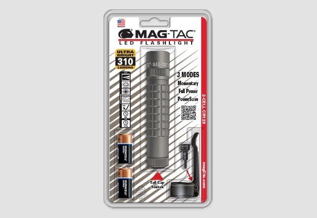 Фонарь MAGLITE LED MAG-TAC PB 2xCR123 (310 Lum)(8293cd)(182м)(4ч/17ч)(серый)(в блистере) R34648 от компании Интернет-магазин ProComfort - фото 1