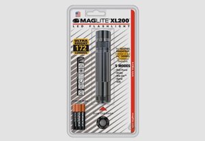 Фонарь MAGLITE LED XL200 3xAAA (172 Lum)(4737cd)(138м)(2ч30м/218ч)(серый)(в блистере) R34367