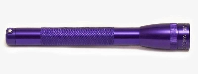 Фонарь MINI MAGLITE 2xAAA (9 Lum)(243cd)(31м)(2ч30м) фиолетовый в пластиковом футляре R34314 от компании Интернет-магазин ProComfort - фото 1