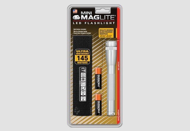 Фонарь MINI MAGLITE LED 2xAA (77 Lum)(с 2-мя батарейками и чехлом)(серебристый)(в блистере) R34468 от компании Интернет-магазин ProComfort - фото 1