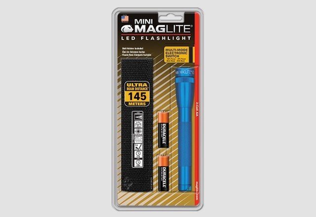 Фонарь MINI MAGLITE LED 2xAA (77 Lum)(с 2-мя батарейками и чехлом)(синий)(в блистере) R34469 от компании Интернет-магазин ProComfort - фото 1