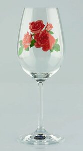 Фужеры Viola вино 450мл. 6шт. богемское стекло, Чехия 40729-OA973-450