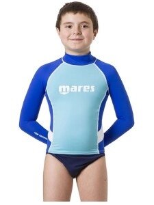 Гидрокостюм Mares Rash Guard Junior Long Sleeve 1.5 мм голубой S от компании Интернет-магазин ProComfort - фото 1