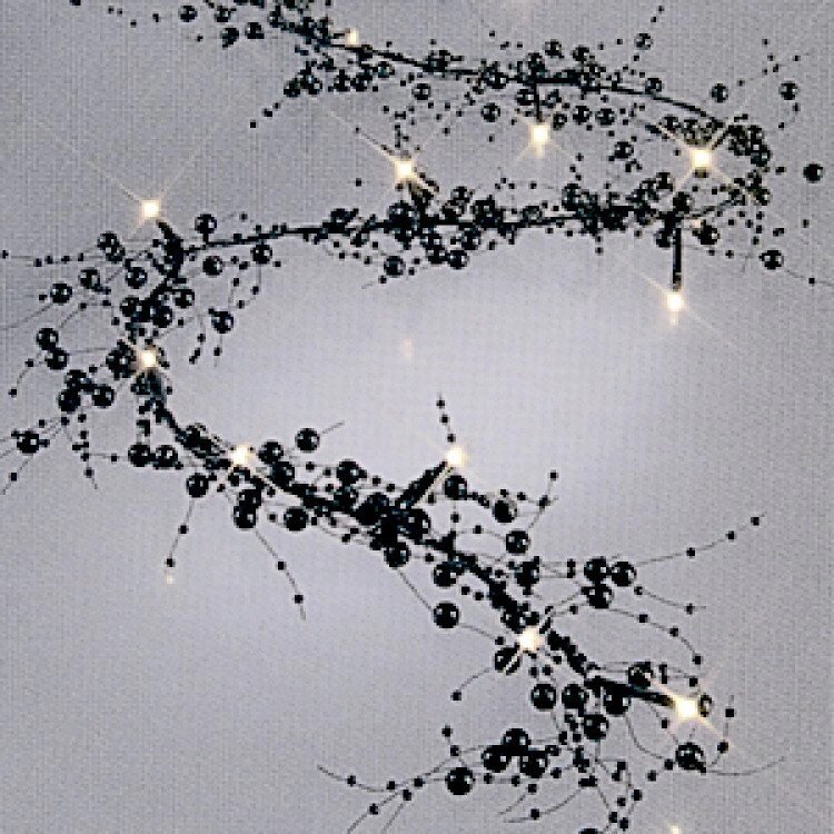 Гирлянда 1,8м теплобелая Жемчуг черный кабель черный 3м 20диодов LED indoor 461-21 от компании Интернет-магазин ProComfort - фото 1