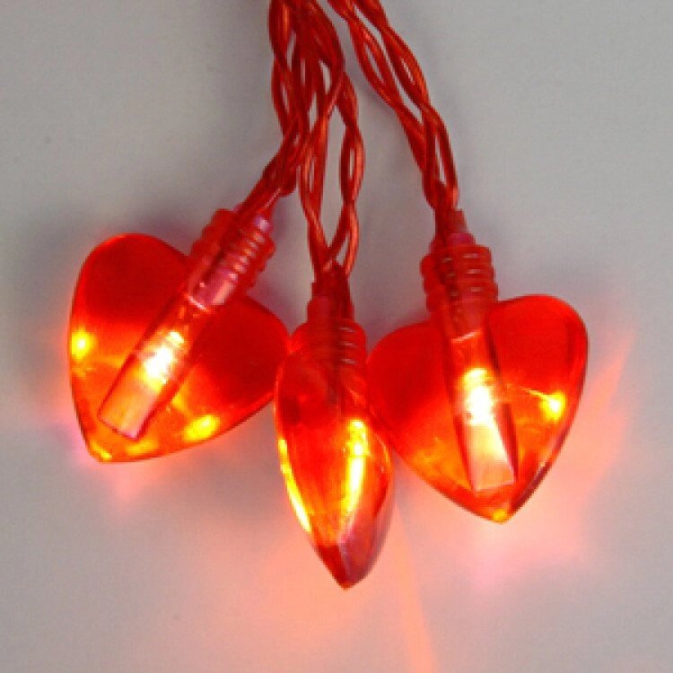 Гирлянда 1,9м красная Сердечки кабель красный 0,5м батарейки АА 20диодов LED indoor 725-74 от компании Интернет-магазин ProComfort - фото 1