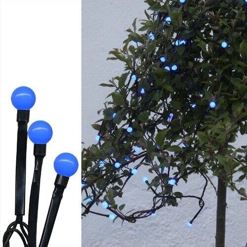 Гирлянда 7,9м синяя Жемчуга кабель черный 10м 80диодов LED outdoor 472-89 от компании Интернет-магазин ProComfort - фото 1