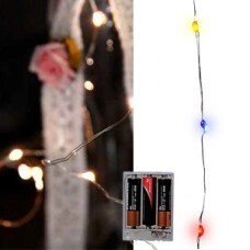 Гирлянда нить 1м 20ламп разноцветная LED KA482391 от компании Интернет-магазин ProComfort - фото 1