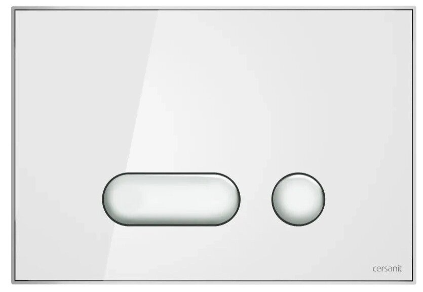 Кнопка INTERA для LINK PRO/VECTOR/LINK/HI-TEC стекло белый от компании Интернет-магазин ProComfort - фото 1