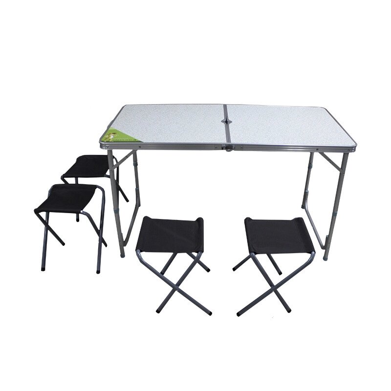 Комплект: стол раскладной + 4 табурета от компании Интернет-магазин ProComfort - фото 1