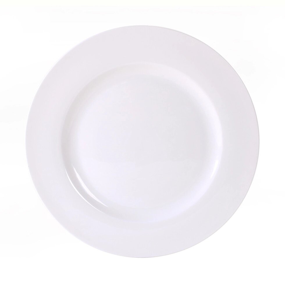 Костяной фарфор 1 сорт тарелка круглая 25 см (40) от компании Интернет-магазин ProComfort - фото 1