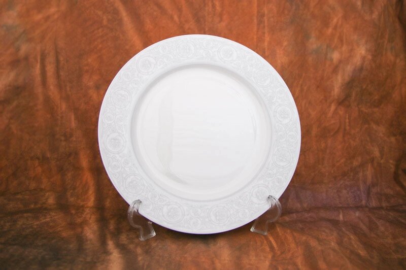Костяной фарфор АККУ Дионис-Грей тарелка закусочная 20,5 см (48) от компании Интернет-магазин ProComfort - фото 1