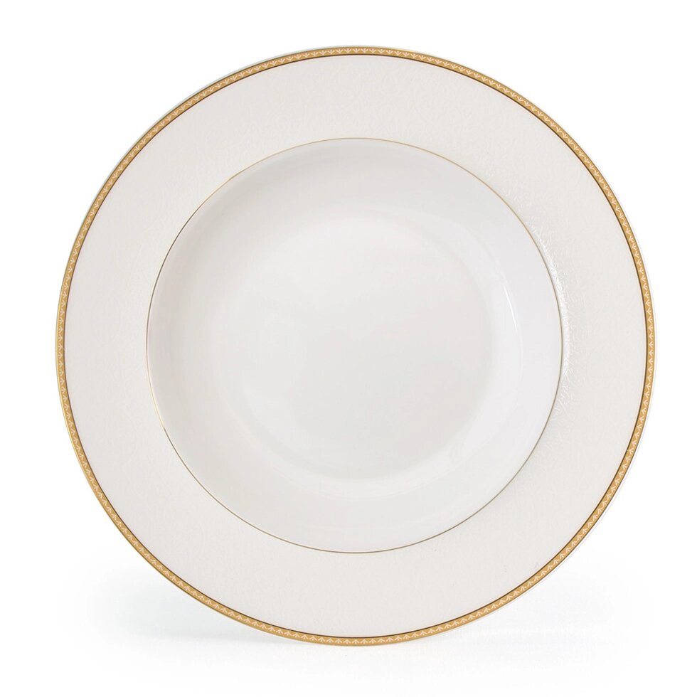 Костяной фарфор АККУ Грация тарелка суповая полупорционная 350 мл,23 см (36) от компании Интернет-магазин ProComfort - фото 1