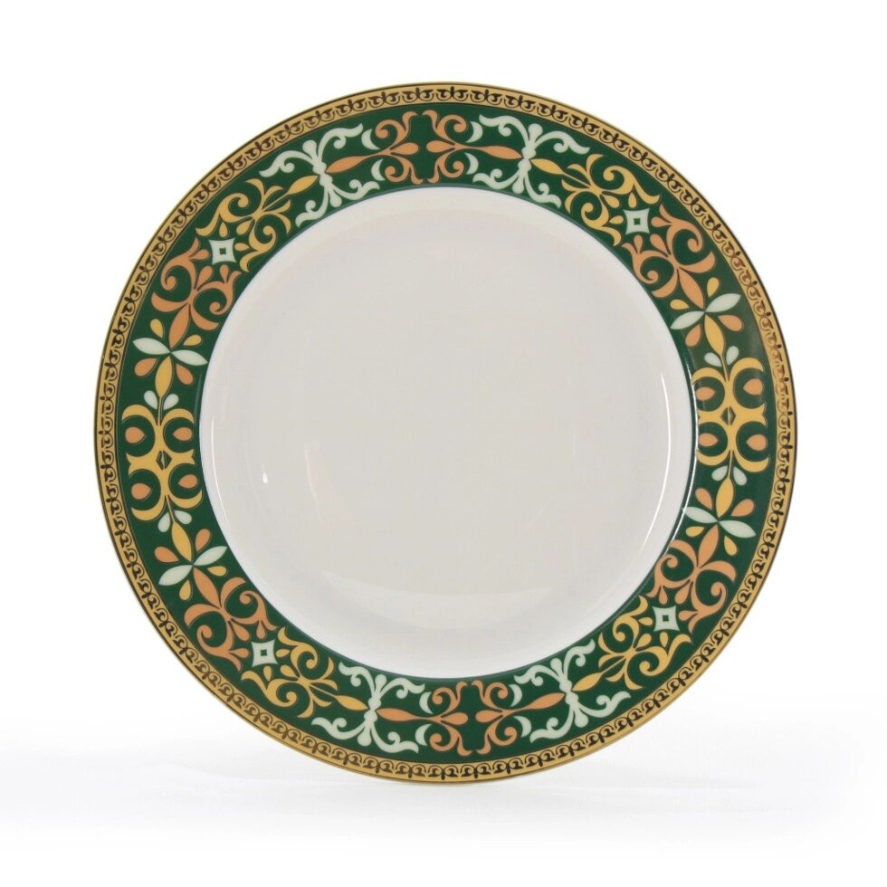 Костяной фарфор АККУ Салтанат тарелка закусочная 20,5 см (48) от компании Интернет-магазин ProComfort - фото 1