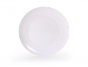 Костяной фарфор АККУ тарелка 26,5см шар (24)