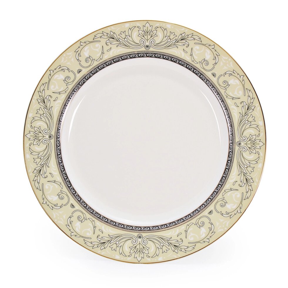 Костяной фарфор АККУ тарелка круглая 26,5 см Людовик (24) от компании Интернет-магазин ProComfort - фото 1