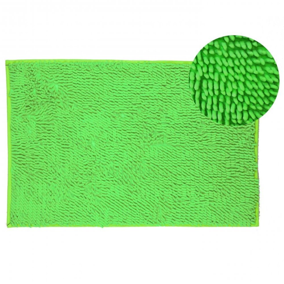 Коврик Аквалиния микрофибра полоска зеленый 50*80 (4680018349337) от компании Интернет-магазин ProComfort - фото 1