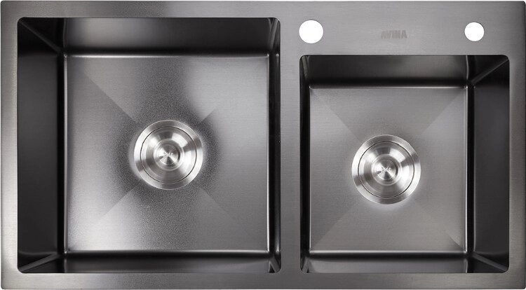 Кухонная мойка Avina HM black 80x45 черный от компании Интернет-магазин ProComfort - фото 1