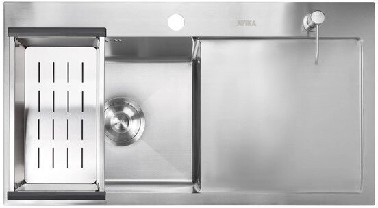Кухонная мойка Avina HM satin L 78x43 серебристый от компании Интернет-магазин ProComfort - фото 1
