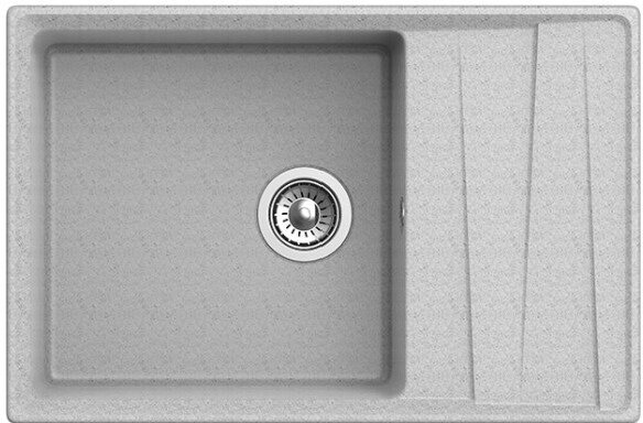 Кухонная мойка GranFest Level GF-LV-760L серый от компании Интернет-магазин ProComfort - фото 1