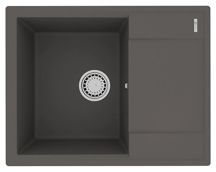 Кухонная мойка из кварцгранита LEMARK IMANDRA 640 цвет: Серый шёлк (9910023) от компании Интернет-магазин ProComfort - фото 1