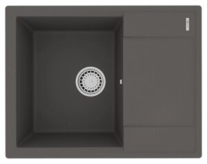 Кухонная мойка из кварцгранита LEMARK IMANDRA 640 цвет: Серый шёлк (9910023)