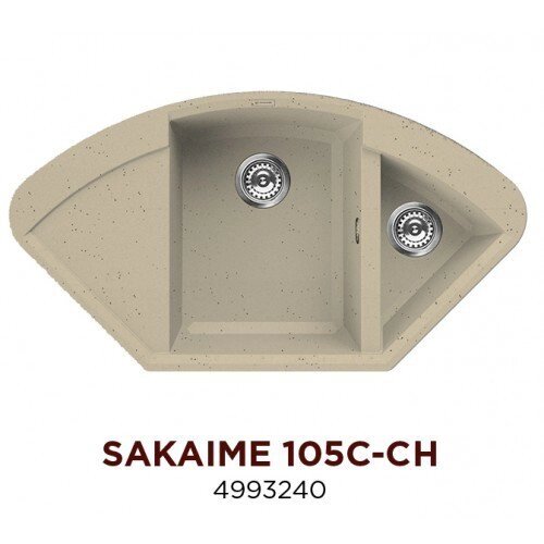 Кухонная мойка Omoikiri Sakaime 105C-CH 4993240 Tetogranit/Шампань от компании Интернет-магазин ProComfort - фото 1