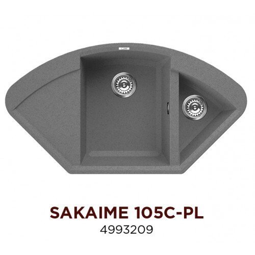 Кухонная мойка Omoikiri Sakaime 105C-PL 4993209 Tetogranit/Платина от компании Интернет-магазин ProComfort - фото 1