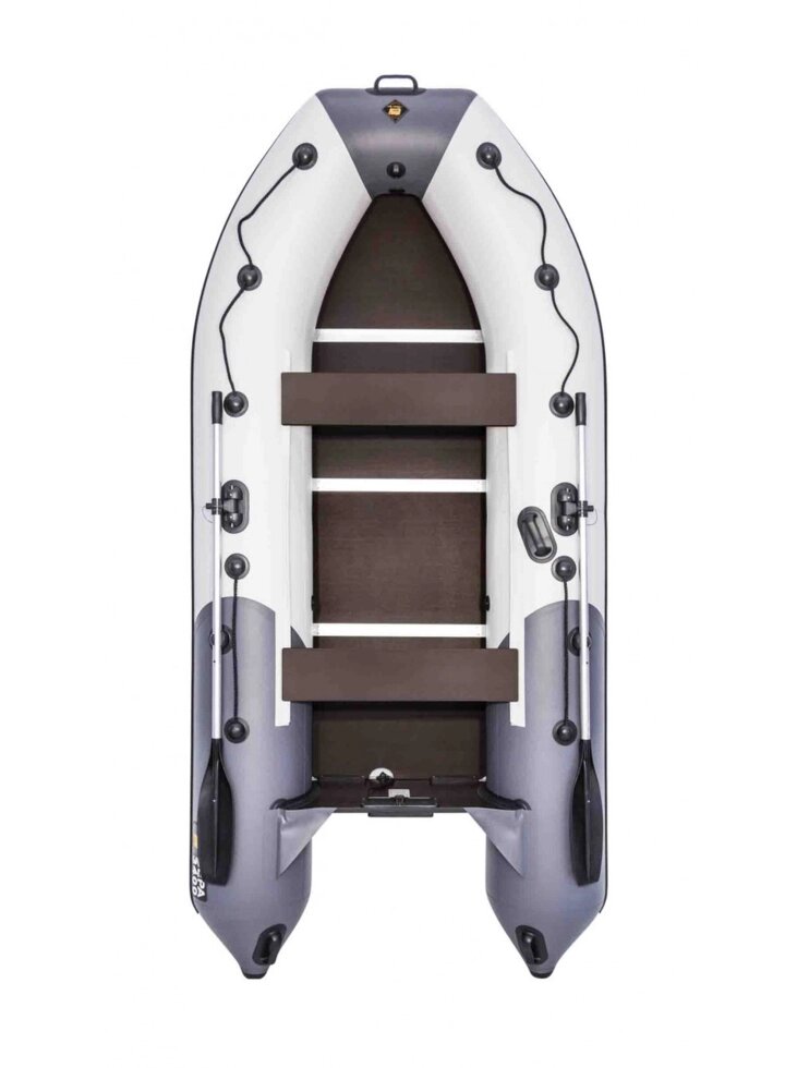 Лодка надувная гребная Ривьера Компакт 3400 СК комби светло-серый/графит от компании Интернет-магазин ProComfort - фото 1