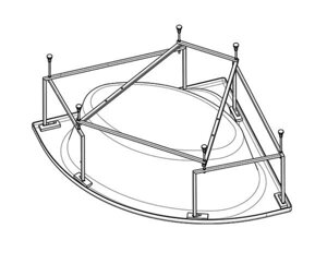 Монтажный комплект santek карибы 1WH112430 140х140 (1WH112430)