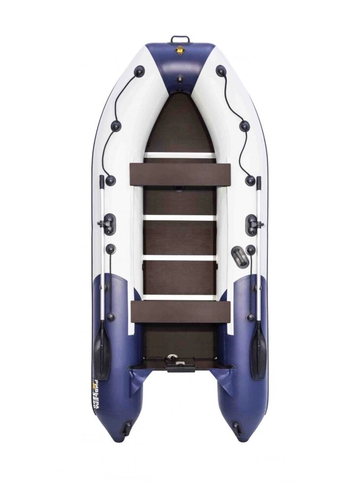 Моторно-гребная лодка Ривьера Компакт 3600 СК комби светло-серый/синий от компании Интернет-магазин ProComfort - фото 1