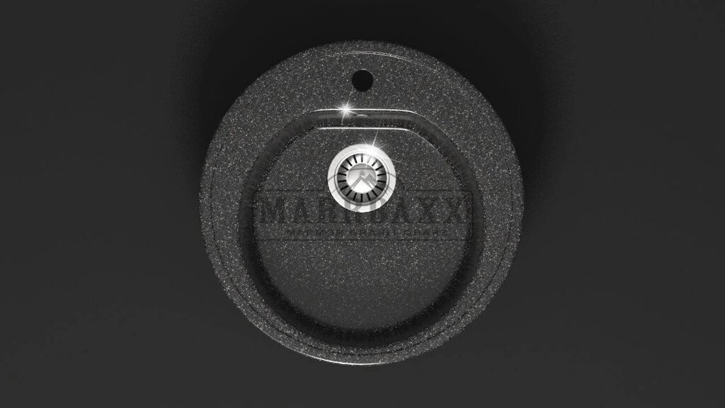 Мойка кухонная Marbaxx Черая Z3, цвет черный от компании Интернет-магазин ProComfort - фото 1
