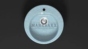 Мойка кухонная Marbaxx Черая Z3, цвет голубой от компании Интернет-магазин ProComfort - фото 1