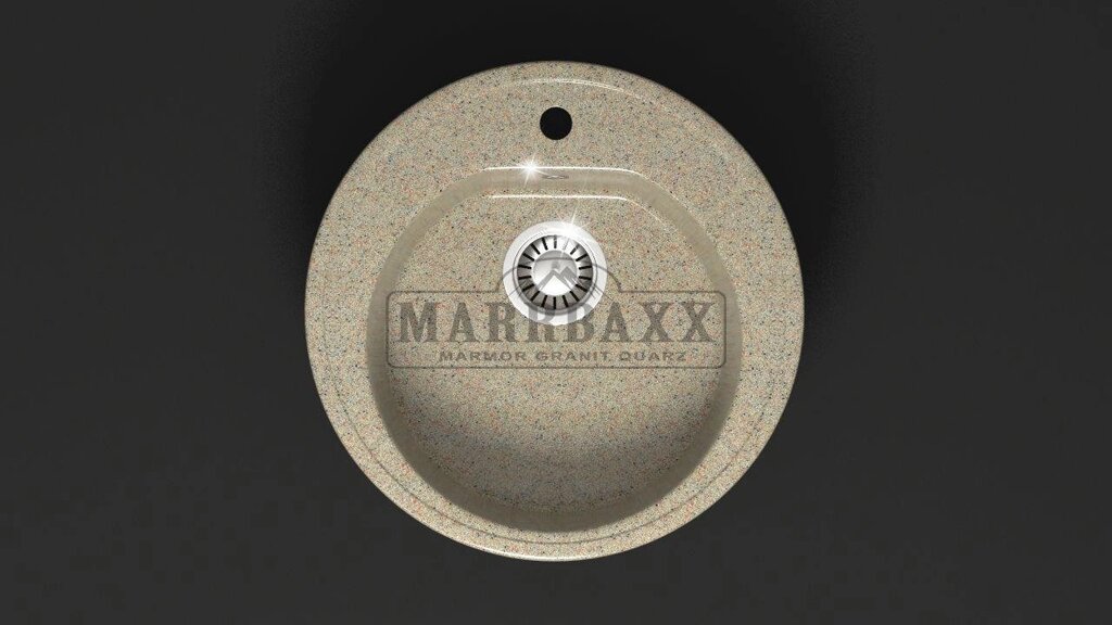 Мойка кухонная Marbaxx Черая Z3, цвет песочный от компании Интернет-магазин ProComfort - фото 1