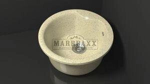 Мойка кухонная Marbaxx Флори Z2 бежевый фреш от компании Интернет-магазин ProComfort - фото 1