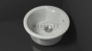 Мойка кухонная Marbaxx Флори Z2, светло серый от компании Интернет-магазин ProComfort - фото 1