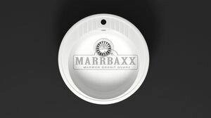 Мойка кухонная Marbaxx Лексия Z6 белый лед от компании Интернет-магазин ProComfort - фото 1