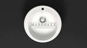 Мойка кухонная Marbaxx Лексия Z6 белый от компании Интернет-магазин ProComfort - фото 1